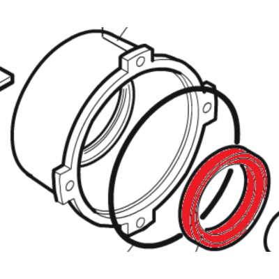 7093185 уплотнительное кольцо вала для привода откатных ворот серии 884 MC 3PH, изображение 2