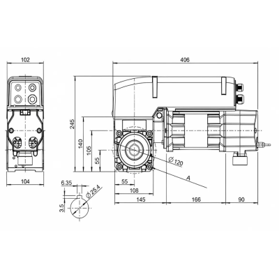 Автоматика для секционных ворот MARANTEC STAC, комплект: электропривод, панель управления, цепь, кронштейн, шпонка, изображение 5