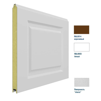 Панель 575мм Нфиленка260/Нстукко коричневая (RAL8014)/белая (RAL9003), 3F260/S00-8014/9003, Цвет: коричневый, изображение 3