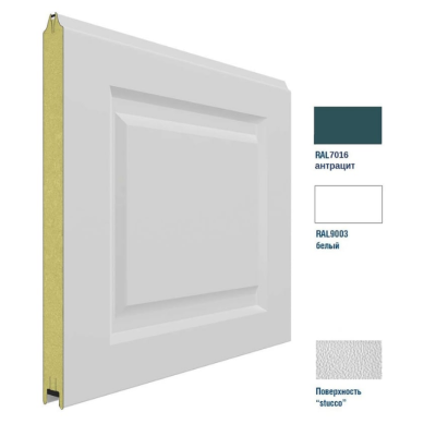 Панель 575мм Нфиленка260/Нстукко антрацит (RAL7016)/белая (RAL9003), 3F260/S00-7016/9003, Цвет: антрацит, изображение 2