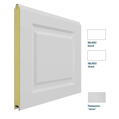 Панель 575мм Нфиленка300/Нстукко белая (RAL9003)/белая (RAL9003), 3F300/S00-9003/9003, Цвет: белый, изображение 3