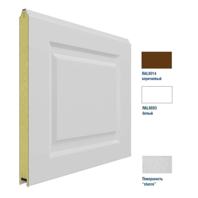 Панель 575мм Нфиленка300/Нстукко коричневый (RAL8014)/белая (RAL9003), 3F300/S00-8014/9003, Цвет: коричневый, изображение 3