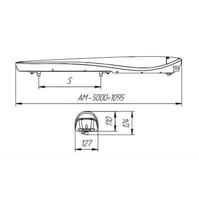 ALUTECH AM-5000 привод для распашных ворот линейный до 500 кг, изображение 5