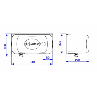 AN-Motors ASW4000 привод для распашных ворот рычажный до 400 кг, до 4м, изображение 4