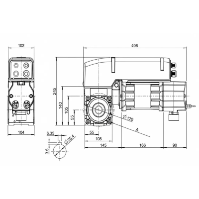 MARANTEC комплект электропривода со встроенным блоком управления STAWC 230V, 105105, изображение 5