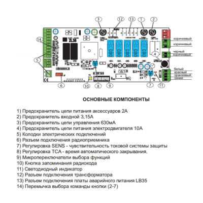 CAME 3199ZL38 плата блока управления ZL38 для шлагбаумов CAME GARD, изображение 5