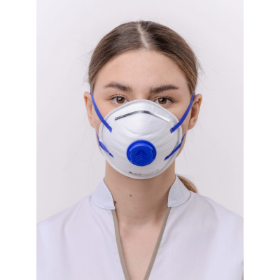 Респиратор DSK PRO 5511 НK (с клапаном) FFP2 NR D чашеобразный, изображение 5