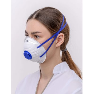 Респиратор DSK PRO 5511 НK (с клапаном) FFP2 NR D чашеобразный, изображение 6