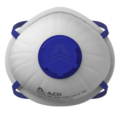 Респиратор DSK PRO 5511 НK (с клапаном) FFP2 NR D чашеобразный