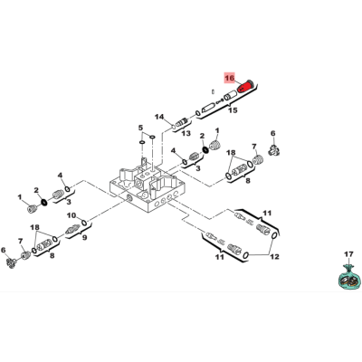 FAAC 7128035 : цилиндр замка разблокировки под трехгранный ключ, изображение 3
