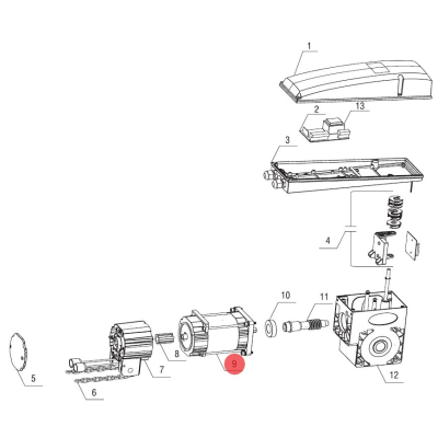 SH50-4 мотор DOORHAN для привода Shaft-50/50PRO, изображение 5