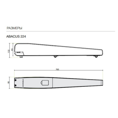 Комплект приводов для автоматических распашных ворот Comunello AS224KIT, серия ABACUS, изображение 3