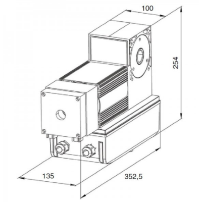 DoorHan Shaft-30 IP65KIT комплект привода для секционных ворот площадью до 18 м², изображение 7