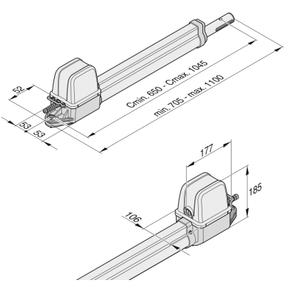 Sommer twist 200 E комплект распашных приводов, изображение 4