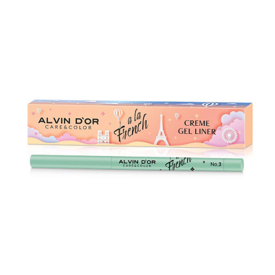 ALVIN D’OR Кремовый лайнер для глаз CREME GEL LINER A LA FRENCH, 03 Zulu (светло-зеленый), Цвет: zulu (светло-зеленый)