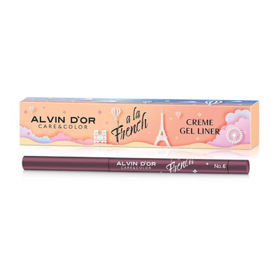 ALVIN D’OR Кремовый лайнер для глаз CREME GEL LINER A LA FRENCH, 06 тон burgundy (винный), Цвет: burgundy (винный), изображение 2