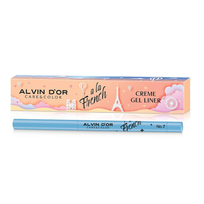 ALVIN D’OR Кремовый лайнер для глаз CREME GEL LINER A LA FRENCH, 07 тон sky blue (светло-синий), Цвет: sky blue (светло-синий)