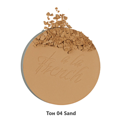 ALVIN D’OR Пудра компактная фиксирующая ECLAT NATUREL A LA FRENCH, 04 Sand, Цвет: sand, изображение 2