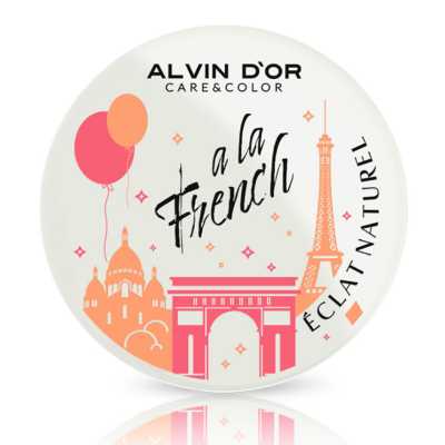 ALVIN D’OR Пудра компактная фиксирующая ECLAT NATUREL A LA FRENCH, 03 Natural beige, Цвет: natural beige, изображение 3