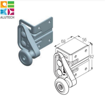 Кронштейн верхний левый RBG900L Алютех, изображение 4