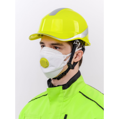 Респиратор DSK 3D 5520 НK с клапаном FFP1 NR D трехпанельный, изображение 6