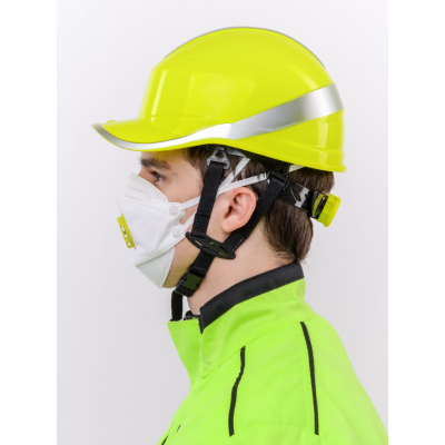 Респиратор DSK 3D 5520 НK с клапаном FFP1 NR D трехпанельный, изображение 7