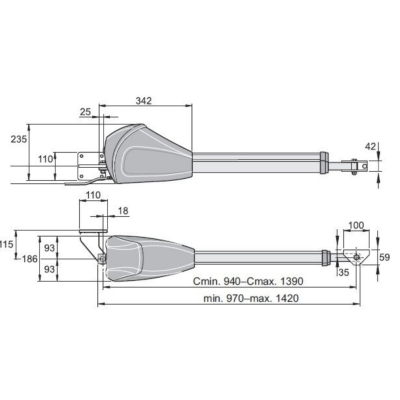 Sommer twist XL привод для распашных ворот, изображение 3