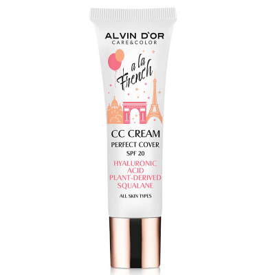 ALVIN D’OR СС-крем для лица PERFECT COVER A LA FRENCH SPF 20, тон 03 Tan, 25 мл, Тональность: tan