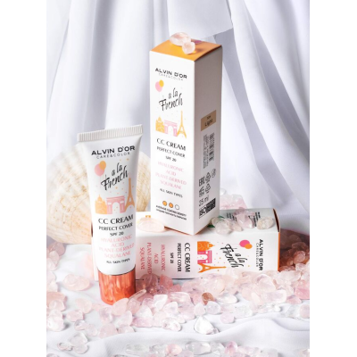 ALVIN D’OR СС-крем для лица PERFECT COVER A LA FRENCH SPF 20, тон 03 Tan, 25 мл, Тональность: tan, изображение 6