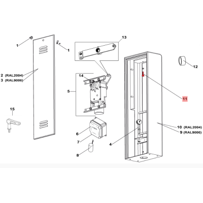 FAAC упоры механические стрелы шлагбаума, 7019285, изображение 4