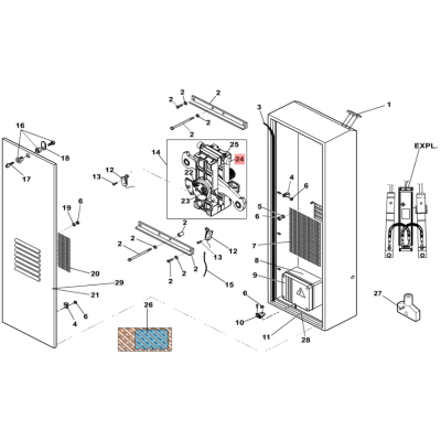 FAAC упоры механические стрелы шлагбаума, 7019285, изображение 5