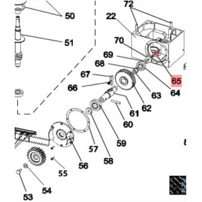 Вал разблокиратора для приводов откатных ворот FAAC 746, 844 серий, изображение 5