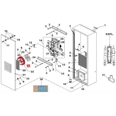 FAAC 7273015: Вентилятор тумбы для шлагбаумов FAAC серии 620, 640., изображение 3