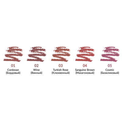 ALVIN D’OR Водостойкий гелевый карандаш для губ WATERPROOF GEL LIP PENCIL A LA FRENCH, 02 тон wine (винный), Цвет: wine (винный), изображение 3