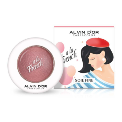 ALVIN D’OR Запечённые румяна для лица Soie Fine A LA FRENCH, 04 ash rose, Цвет: ash rose