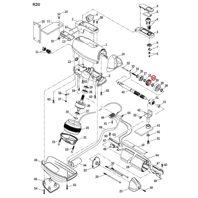 RS20 21R2039 червячное колесо ROGER для приводов серии R20, изображение 4