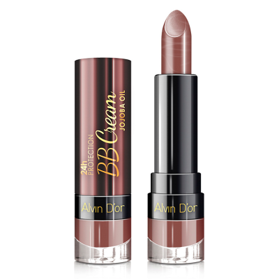 ALVIN D’OR Губная помада 24h BB Cream, 20 Молочный шоколад, Цвет: молочный шоколад
