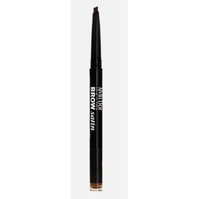 ALVIN D’OR Карандаш для бровей (карандаш+пудра) Brow Satin, 02 Dark brown, Цвет: dark brown, изображение 2