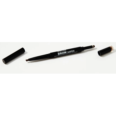 ALVIN D’OR Карандаш для бровей (карандаш+пудра) Brow Satin, 02 Dark brown, Цвет: dark brown, изображение 3