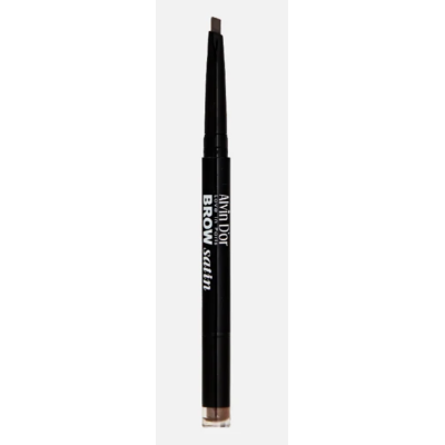 ALVIN D’OR Карандаш для бровей (карандаш+пудра) Brow Satin, 03 Dark grey, Цвет: dark grey , изображение 2