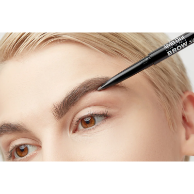 ALVIN D’OR Карандаш для бровей (карандаш+пудра) Brow Satin, 03 Dark grey, Цвет: dark grey , изображение 7