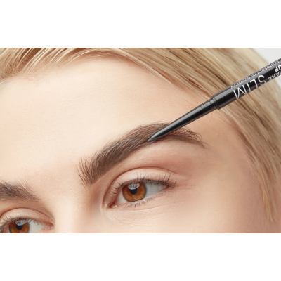ALVIN D’OR Карандаш для бровей механический с щеточкой Super Slim, 03 Тёмно-серый, Цвет: темно-серый, изображение 7