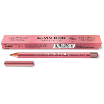 ALVIN D’OR Карандаш для губ RICH COLOR, цвет: тон 03 розовато-коричневый, Цвет: розовато-коричневый