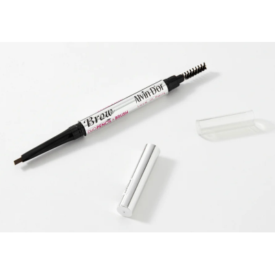 ALVIN D'OR P-9 карандаш для бровей механический с щеточкой Intense Brow + Brush, 02 Dark Brown, Цвет: темно-коричневый, изображение 4