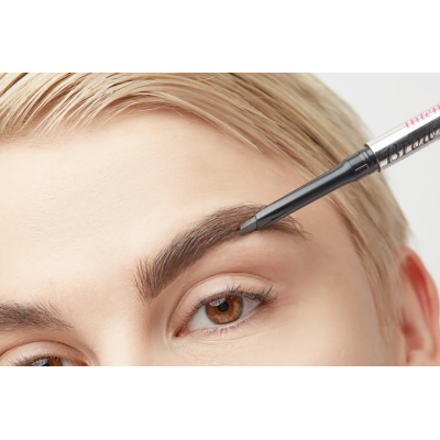 ALVIN D'OR P-9 карандаш для бровей механический с щеточкой Intense Brow + Brush, 03 Dark Grey, Цвет: темно-серый, изображение 8