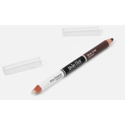 ALVIN D’OR Профессиональный дуэт для бровей карандаш + воск Brow Perfect, 02 Dark Brown, Цвет: dark brown, изображение 3