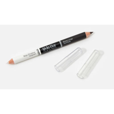 ALVIN D’OR Профессиональный дуэт для бровей карандаш + воск Brow Perfect, 03 Dark Grey, Цвет: dark grey , изображение 4