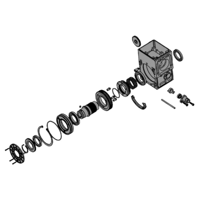 AN-MOTORS редуктор с выходным валом и узлом разблокировки, ASI.301, изображение 2