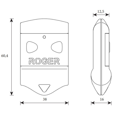 Пульт двухканальный Roger Technology H80/TX22, изображение 3