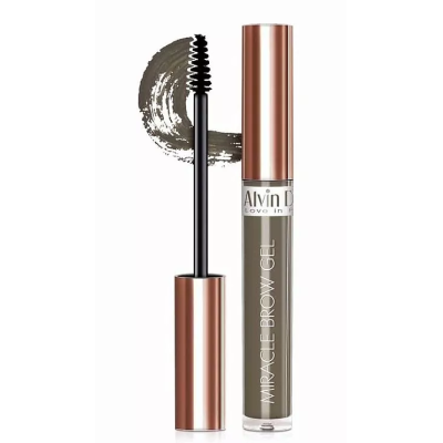 Alvin D'or, гель для бровей фиксирующий, водостойкий, пигментированный Miracle Brow Gel, тон 01 Soft brown, Цвет: soft brown, изображение 2